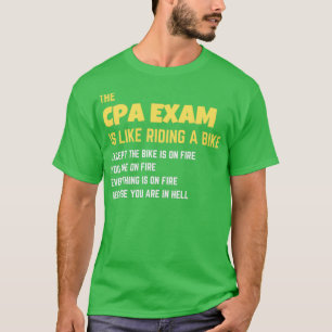 T-shirt Drôle L'examen CPA est comme faire un vélo pour Ac