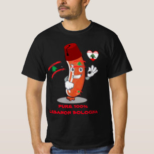 T-shirt Drôle Libanais Drôle Humour Liban Bologna  