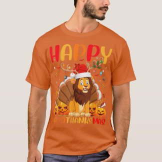 T-shirt Drôle Lion Amoureux des animaux Happy Lion HelloTh