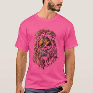 T-shirt Drôle Lion Cool Amoureux des animaux graphique Art