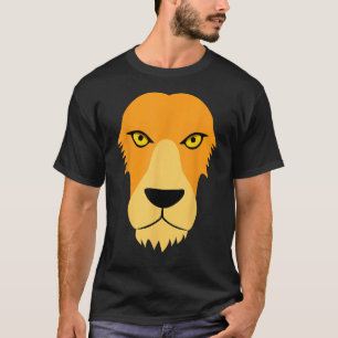 T-shirt Drôle Lion Face Facile Costume animal