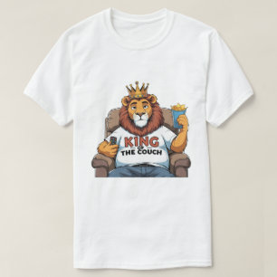 T-shirt Drôle Lion Papa - Roi du Canapé