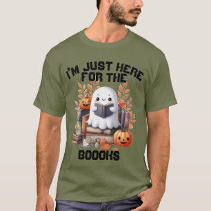 T-shirt Drôle livre de punk fantôme automne Halloween