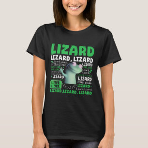 T-shirt Drôle Lizard Mème Animal Femmes Hommes _1