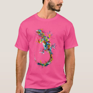 T-shirt Drôle Lizard Reptile Exotique Gecko Iguana Porté D