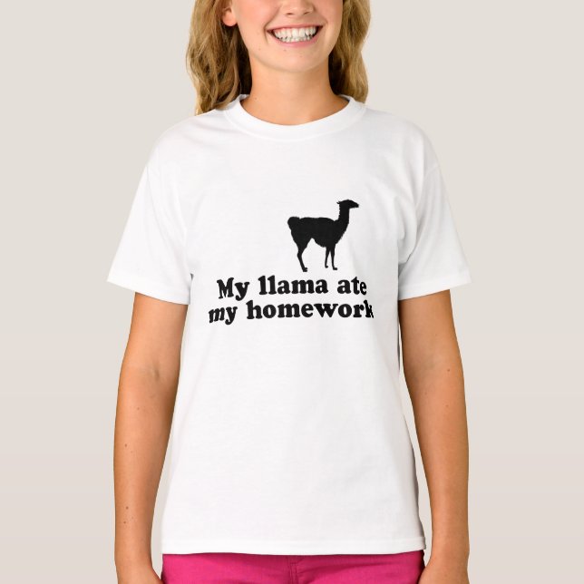 T-shirt Drôle Llama (Devant)