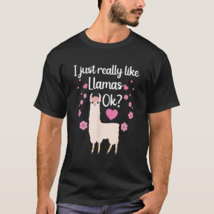 T-shirt Drôle Llama Pour Hommes Femmes Llama Agriculteur A