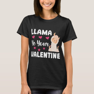 T-shirt Drôle Llama Soyez votre Valentine Cute Llama Valen