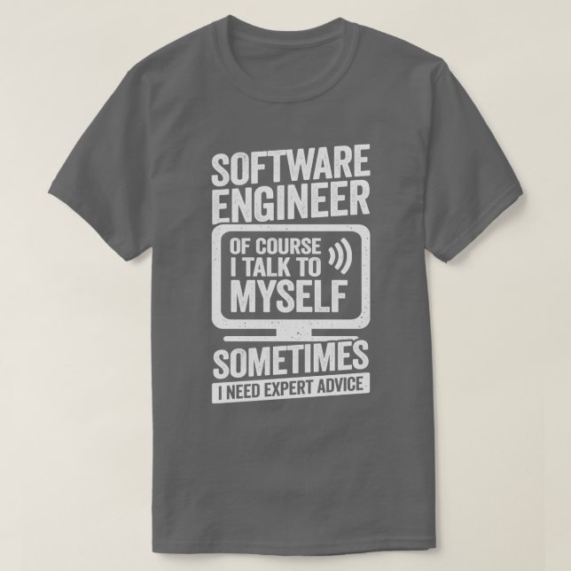 T-shirt Drôle logiciel de programmation ingénieur cadeau (Design devant)