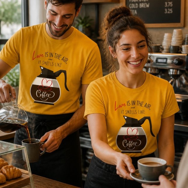 T-shirt drôle Love and Coffee (Créateur téléchargé)
