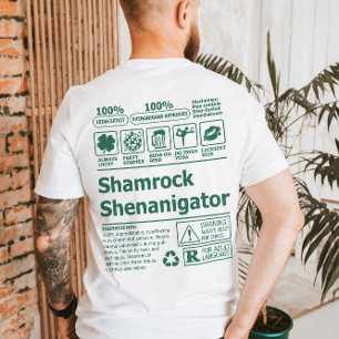 T-shirt Drôle Lucky Irlandais Shamrock Jour de la Saint Pa
