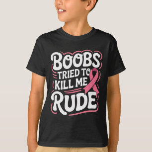 T-shirt Drôle Lutte contre le cancer du sein Survivant Pin