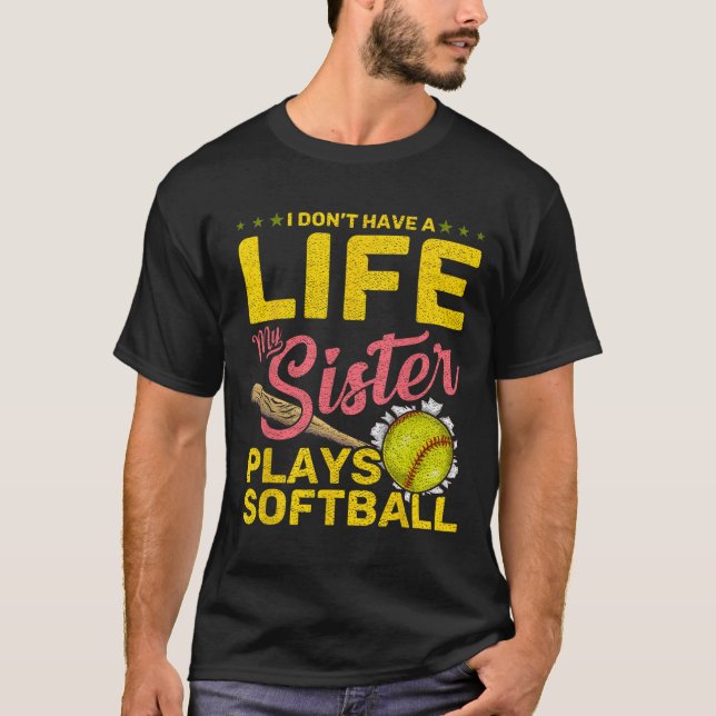 T-shirt Drôle Ma Sœur Joue Softll  (Devant)