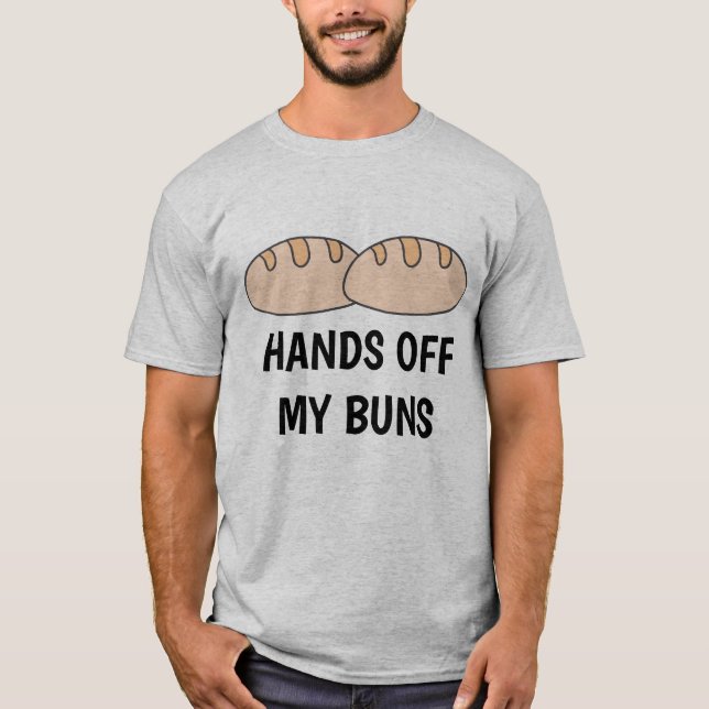 T-shirt Drôle MAIN DE MES BUNS nourriture amour cuisinier  (Devant)