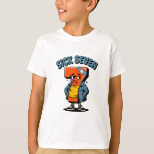 T-shirt Drôle Malade Sept Mème Six Sept Jeu de Mots Hallow