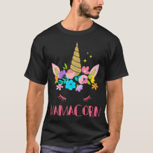 T-shirt Drôle Mamacorn Unicorn Costume Maman Fête des Mère