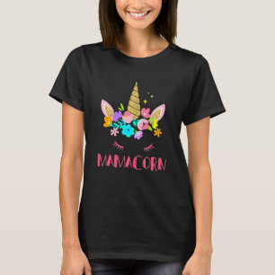 T-shirt Drôle Mamacorn Unicorn Costume Maman Fête des Mère