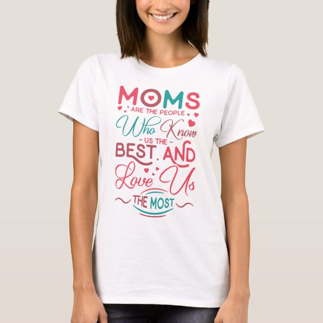 T-shirt drôle maman définition mère nous aime le plus (Devant)