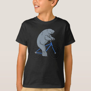 T-shirt Drôle Manatee Vélos Cadeaux Vélo Manatee