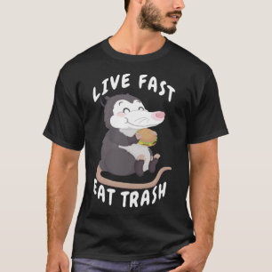 T-shirt Drôle Manger Déchets Ordures Opossum Dank Possum M