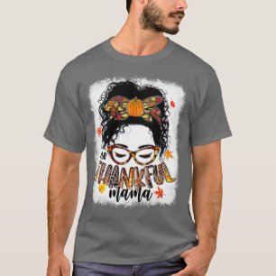 T-shirt Drôle Mangue Un Thankful Mama Automne Que