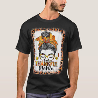 T-shirt Drôle Mangue Un Thankful Mama Automne Que
