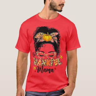 T-shirt Drôle Mangue Un Thankful Mama Automne Que