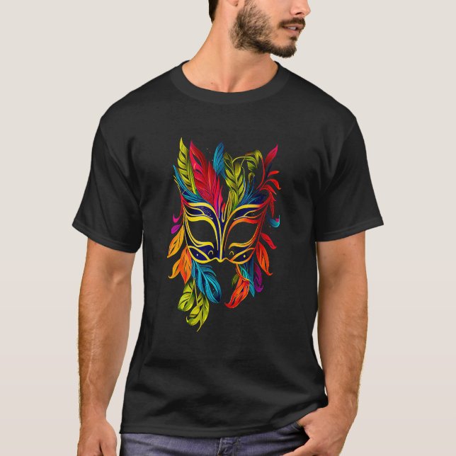 T-shirt Drôle Mardi Gras Carnaval parade avec la fête des  (Devant)