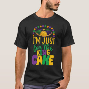 T-shirt Drôle Mardi Gras Citation Je suis juste ici pour l