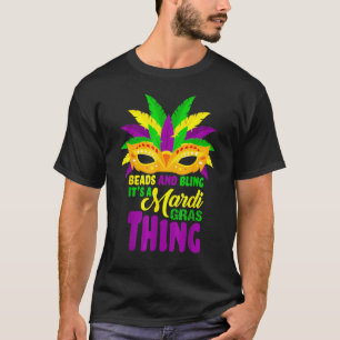 T-shirt Drôle Mardi Gras Perles Cool Perles Et Bling Mardi