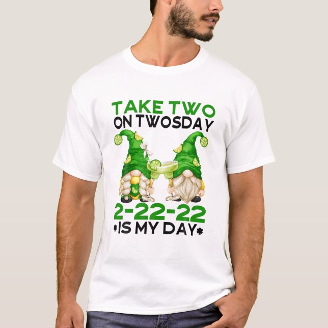 T-shirt Drôle Margarita Boire Gnome Pour La Fête Sur Twosd (Devant)