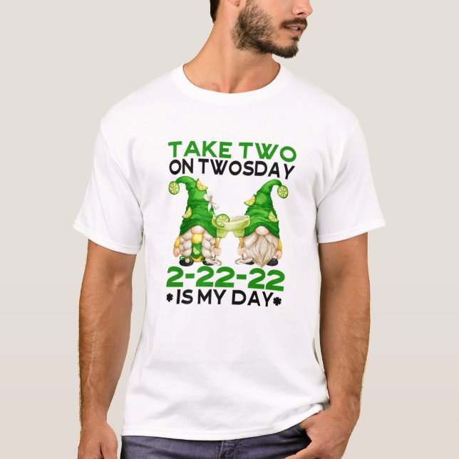 T-shirt Drôle Margarita Boire Gnome Pour La Fête Sur Twosd (Devant)