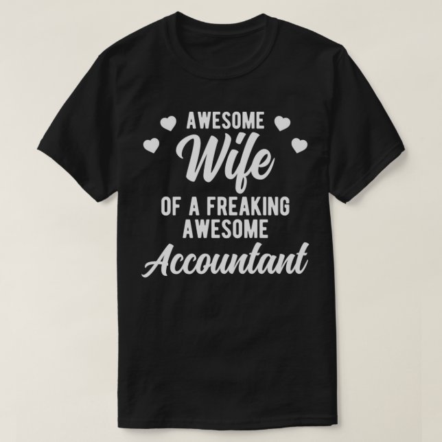 T-shirt Drôle Mari Comptable Phrase Cadeau Pour Comptable (Design devant)