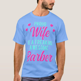 T-shirt Drôle Mari Shaver Phrase Cadeau Pour Femme-Barbier