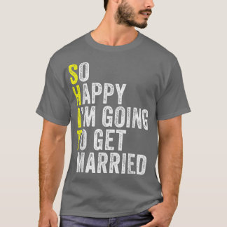 T-shirt Drôle Mariage Sarcastique Groom Bride Fiançailles