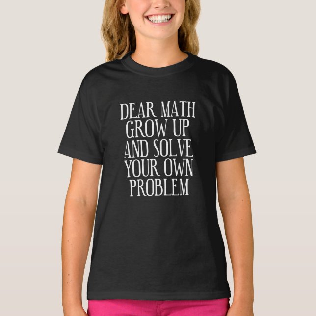 T-shirt Drôle Math Dit (Devant)