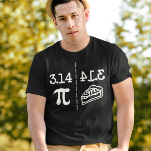 T-shirt Drôle Math Plaisanteries PI Image Miroir De 3.14 E