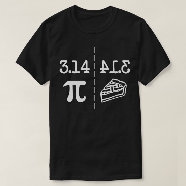 T-shirt Drôle Math Plaisanteries PI Image Mirror De 314 Is (Design devant)