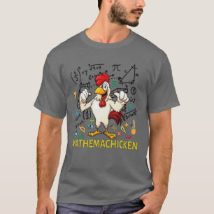 T-shirt Drôle Mathemachicken Poulet Pour Les Amateurs De M