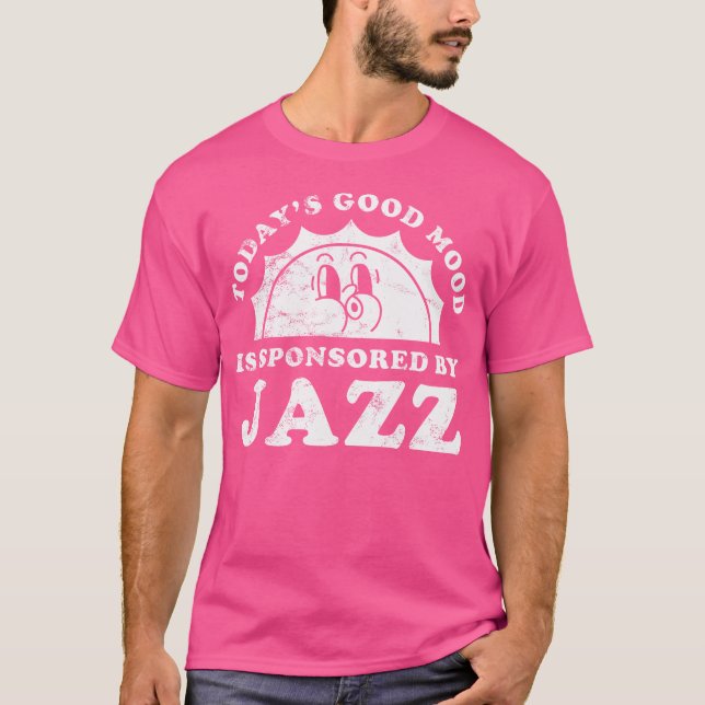T-shirt Drôle Matin Retro Jazz Vintage (Devant)