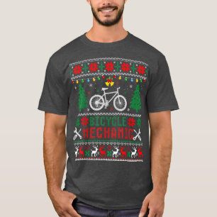 T-shirt Drôle Mécanique Vélo Vilain Chauffeurs de Noël