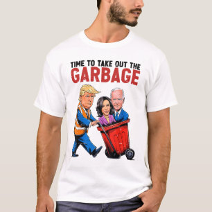 T-shirt Drôle Mega Trump Président 2024 Le Temps De Sortir