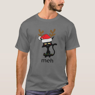 T-shirt Drôle Meh Chat pour Amoureux de les chats laides N
