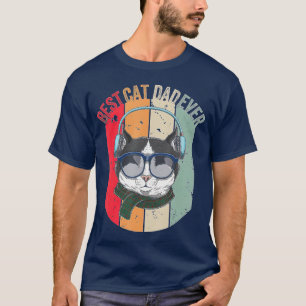 T-shirt Drôle meilleur chat papa Ever Papa Fête des pères