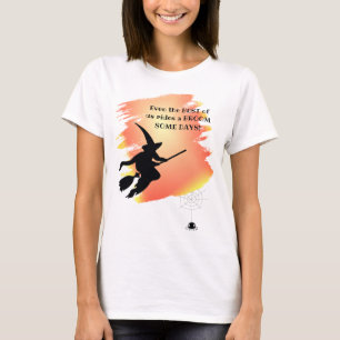 T-shirt Drôle Meilleur d'entre nous monte un balai Hallowe