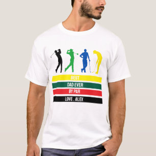 T-shirt drôle 'Meilleur papa du monde par par', pe