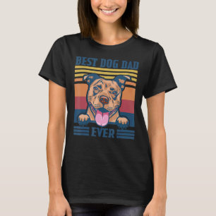 T-shirt Drôle Meilleur Papa Pit Bull de Papa Chien de Tous
