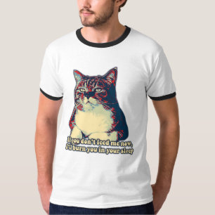 T-shirt Drôle mème de chat grincheux pour les propriétaire
