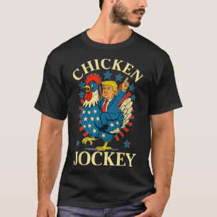 T-shirt Drôle Mème Jockey de poulet