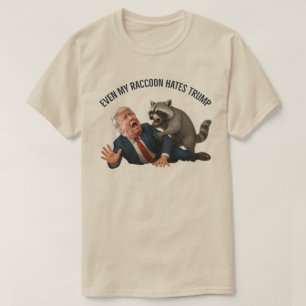T-shirt Drôle Même Mon Raton Laveur Aime Trump 2025 Anti-T